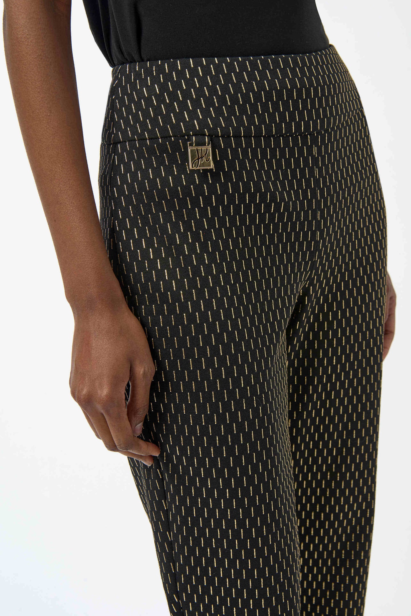 Joseph Ribkoff Foiled Slim Pant