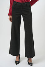 Joseph Ribkoff Wide Leg Jeans with Rhinestones