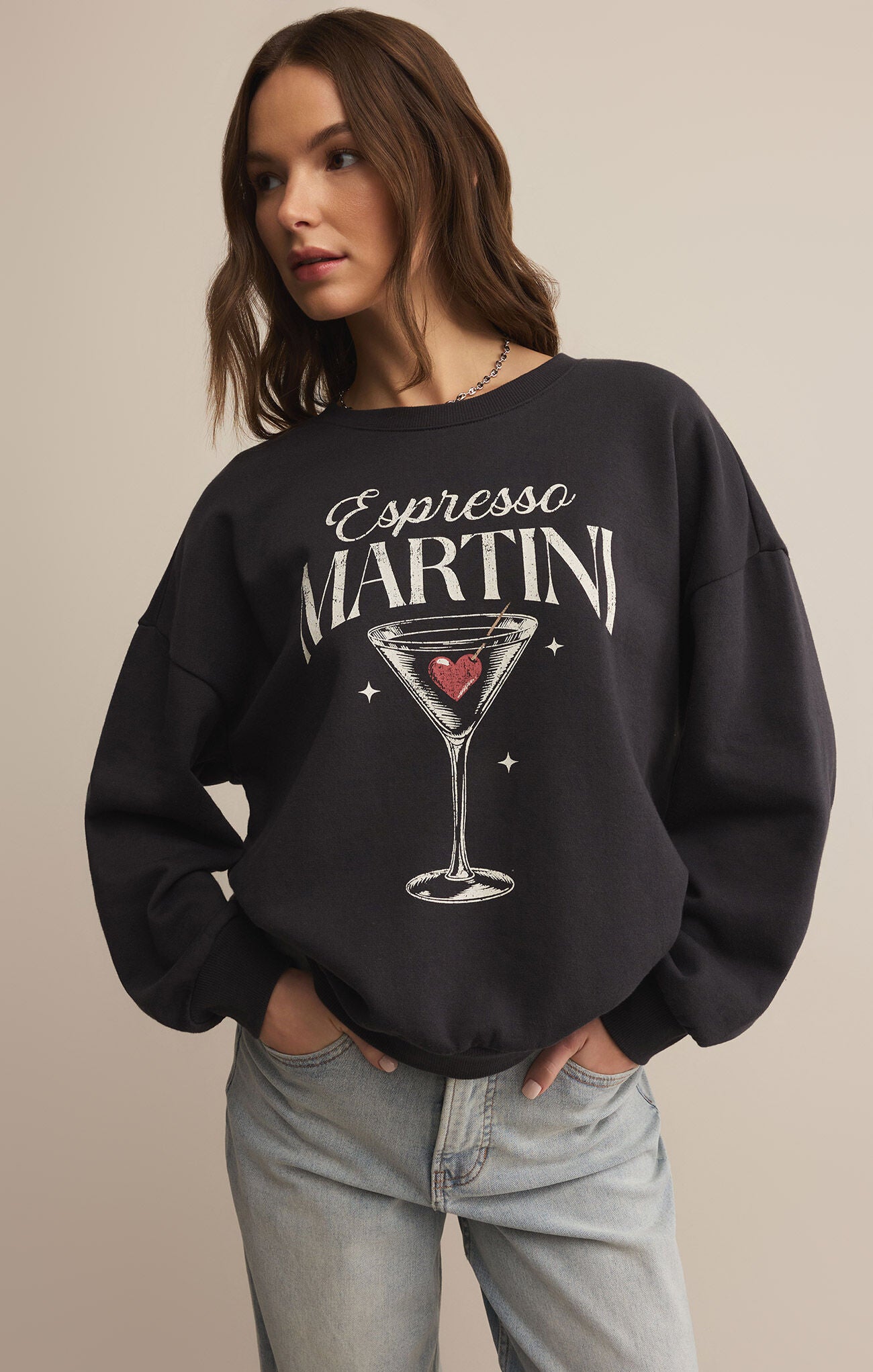 Z Supply Oversized Martini Sweatshirt