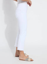 Lysse Dara Seamed Hem Crop White Denim