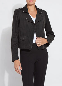 Lysse Amelia Moto Vegan Suede Jacket