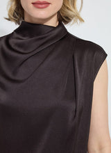 Lyssé Aisha High Neck Draped Blouse