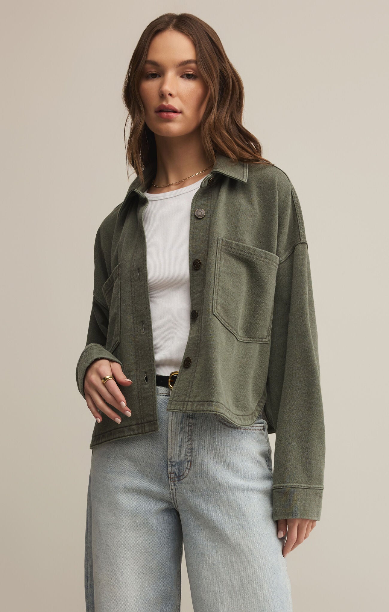 Z Supply All Day Cropped Knit Jacket