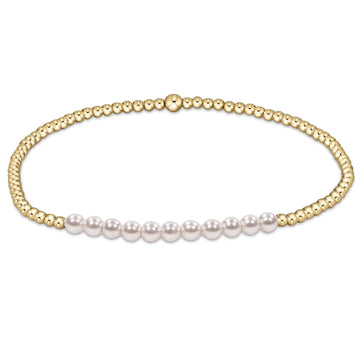 Enewton Gold Bliss 2mm Bead Bracelet - Pearl