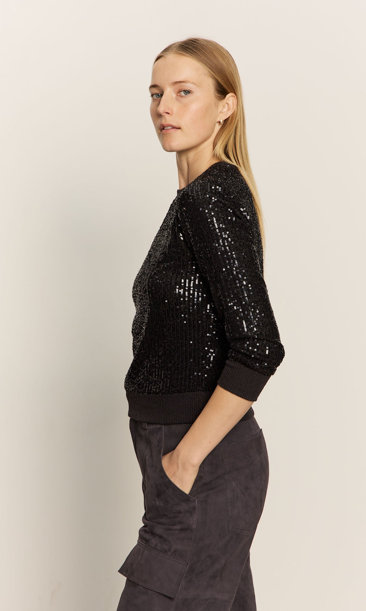 Sanctuary Relaxed Sparkle Popover Top