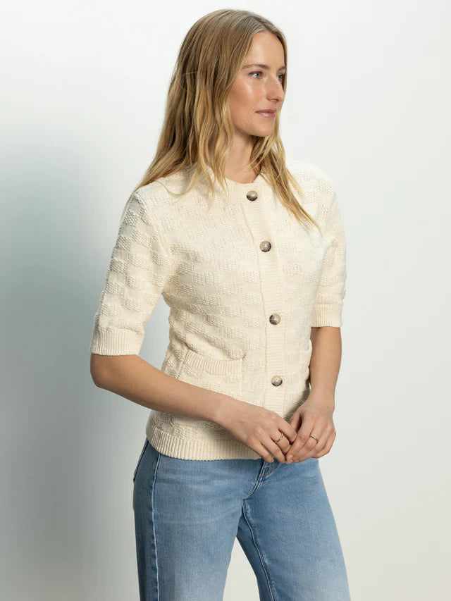 Sanctuary Natural Short Sleeve cardigan