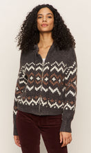 Sanctuary Zip-Up Fairisle Hoodie Sweater