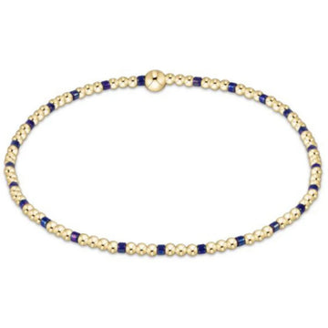 Enewton Hope Sincerity Pattern 2mm Bead Bracelet - Blue Metallic