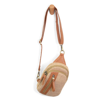 Joy Susan Natural Straw Skyler Sling Bag