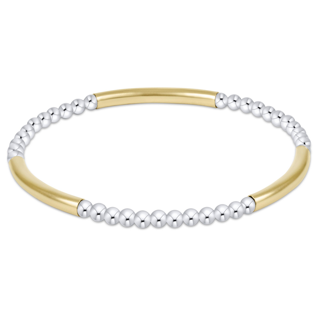 Enewton Bliss Bar Pattern Mixed Metal 3mm Bracelet