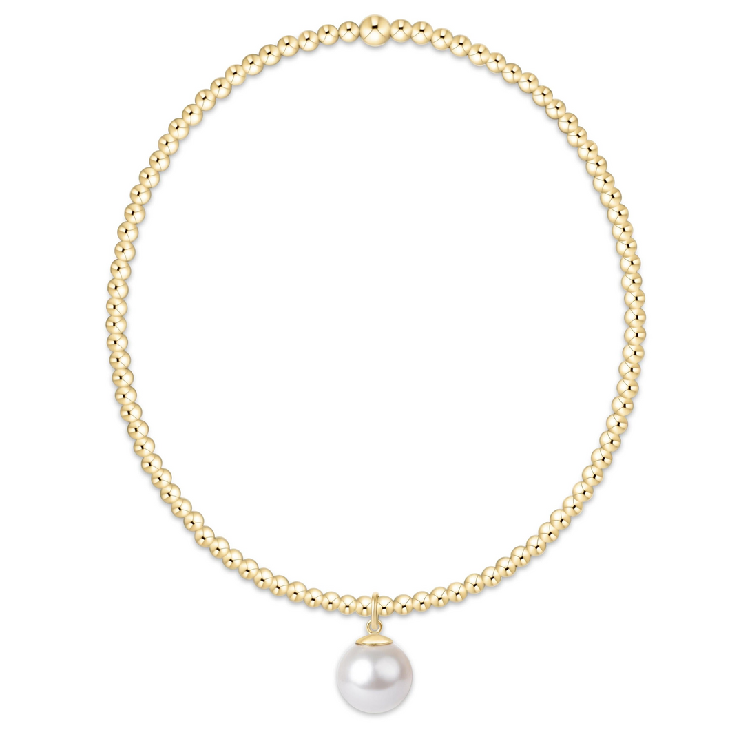 Enewton Classic Gold 2mm Bracelet - Classic Pearl 8mm Charm