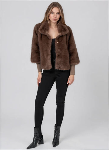 Love Token Sammie Brown Faux Fur Jacket
