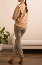 Zip Front Jacket with Double Pockets - Ice Latte