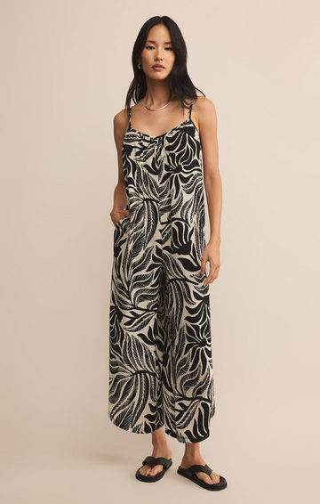 Z Supply Flared Palm Jumpsuit