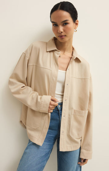 Z Supply Parchment Bay Breeze Jacket