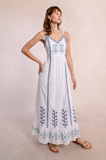 Molly Bracken Maxi Embroidered Dress