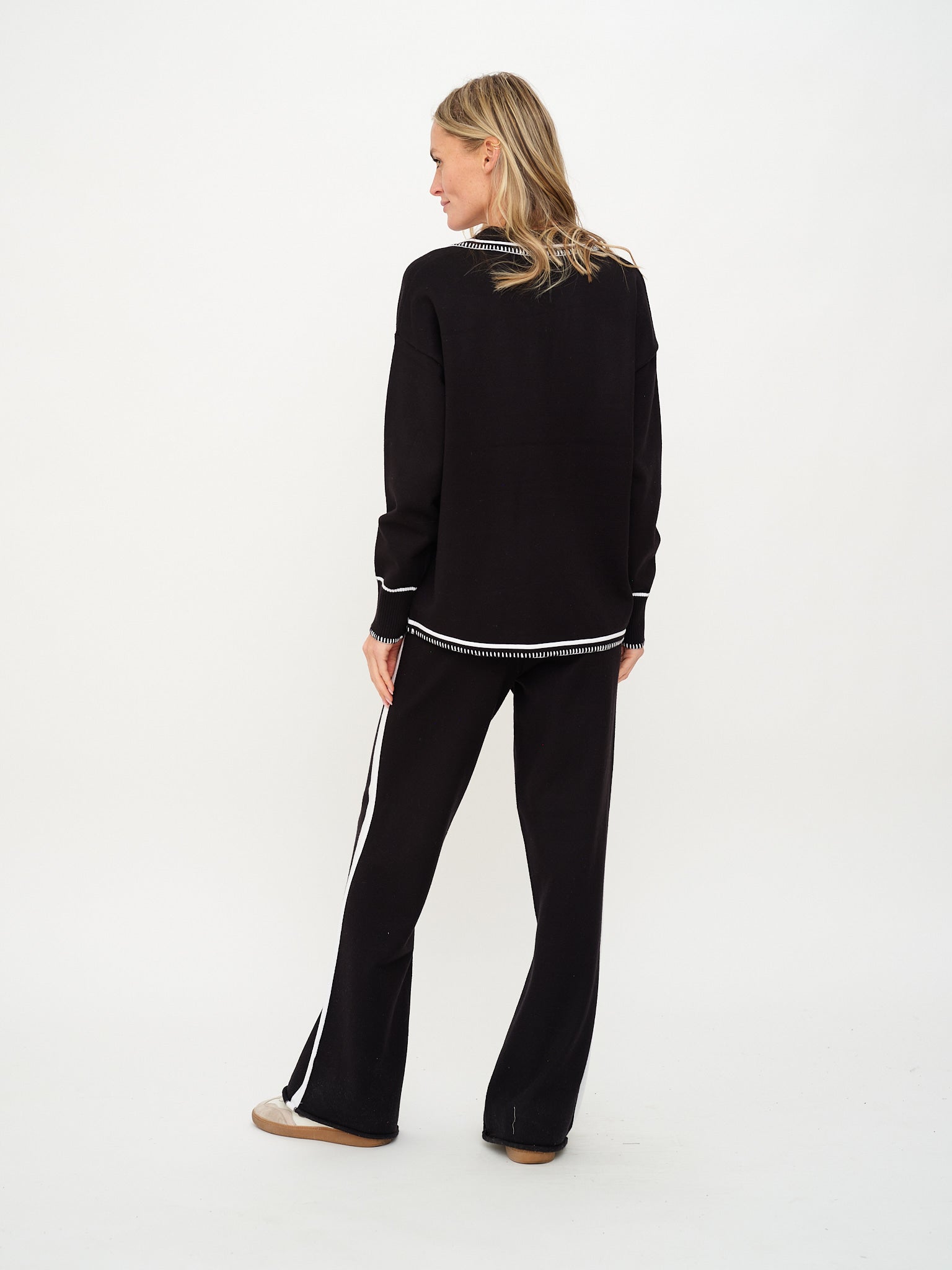 Kellie Stitched V-Neck Top