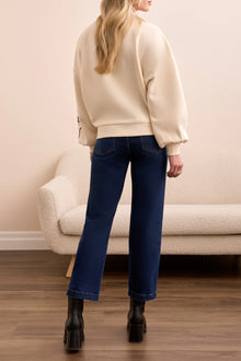 Tribal Floral Embroidery Sweatshirt