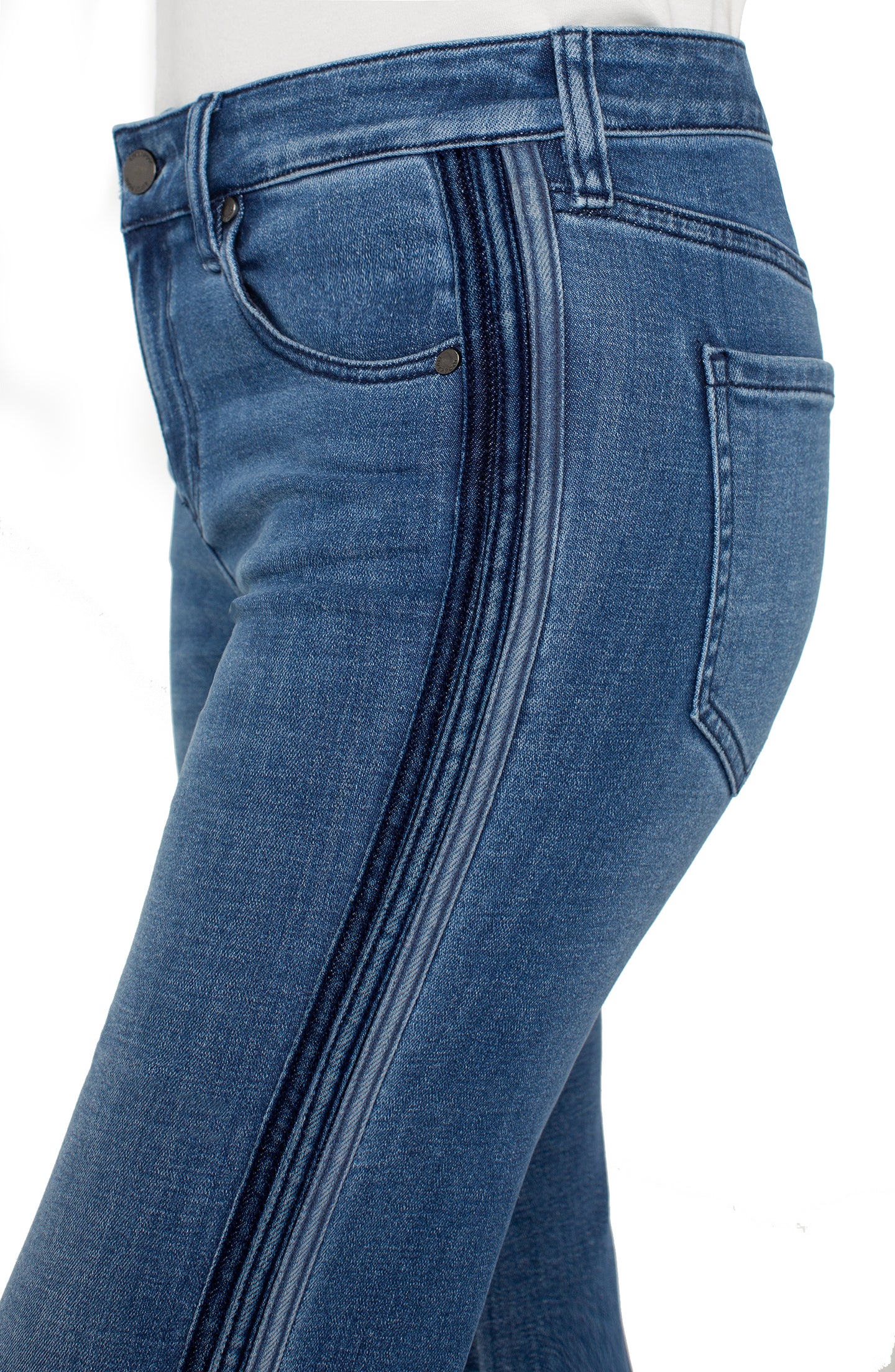 Liverpool Hannah Crop Flare W/ Self Trim