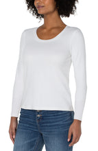 Liverpool Long Sleeve Scoop Knit Top