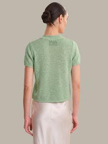 Silt Green Faye Rolled Edge Sweater Tee