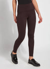 Lyssé Signature Center Seam Legging in double espresso with 4-way stretch Ponte and center seam detailing