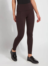 Lyssé Signature Center Seam Legging in double espresso with 4-way stretch Ponte and center seam detailing