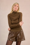 Khaki Turtleneck