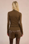 Khaki Turtleneck