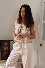 Molly Bracken Embroidered Sands Vest