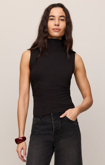 Z Supply Black Silva High Neck Tank