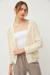 Open-Front Dolman Long Sleeve Cardigan