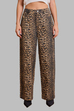 Leopard Wide Leg Jeans