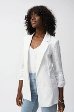 Joseph Ribkoff Woven Jacquard Texture Boxy Blazer
