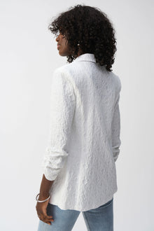 Joseph Ribkoff Woven Jacquard Texture Boxy Blazer