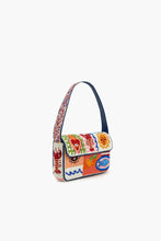 Sun & Sea Beaded Shoulder Bag by America & Beyond with colorful sea life bead embroidery and patterned strap.