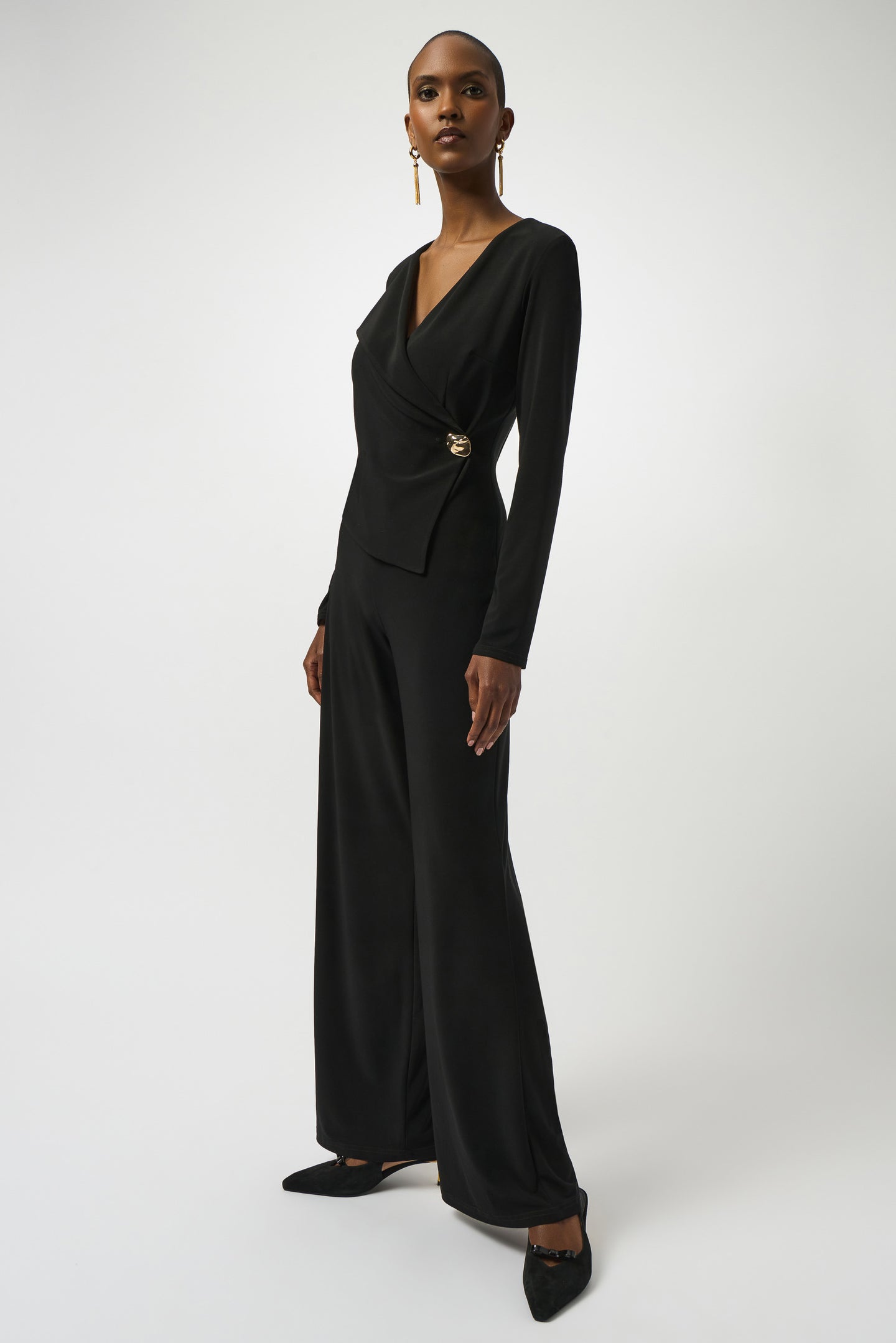 Joseph Ribkoff Black Wide Leg Jumpsuit