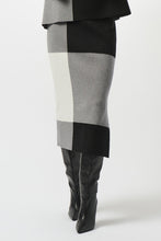 Joseph Ribkoff Jacquard Sweater Color Block Skirt
