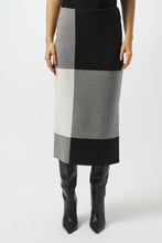 Joseph Ribkoff Jacquard Sweater Color Block Skirt