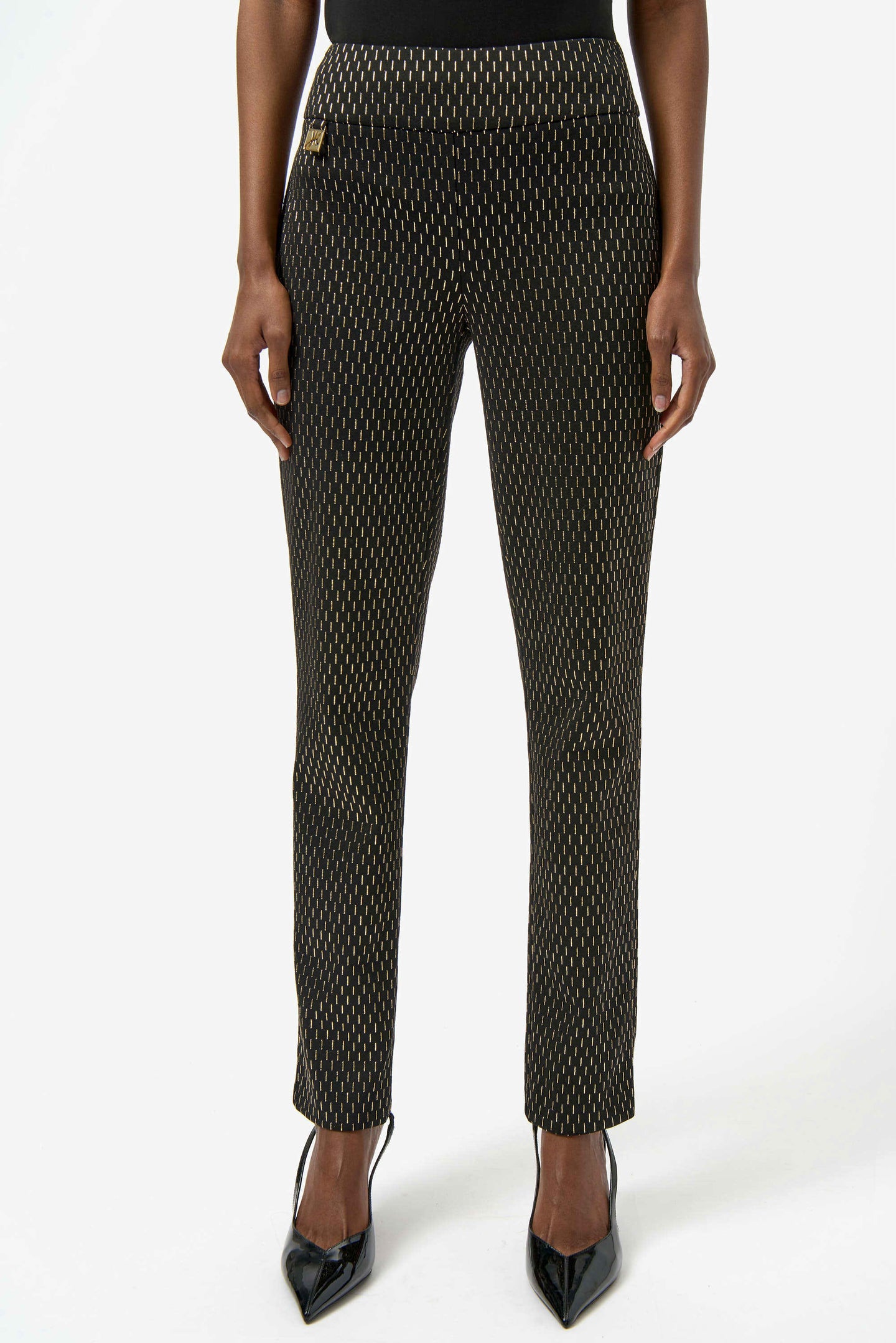 Joseph Ribkoff Foiled Slim Pant
