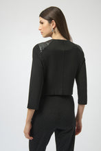 Knit + Leatherette Jacket