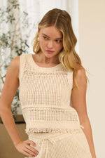 Ivory Crochet Tank