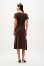 Joseph Ribkoff Silky Knit Wrap Dress with Ruffled Sleeves