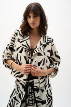 Joseph Ribkoff Beige/Multi Tropical Print Blazer
