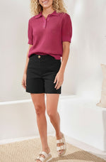 Tribal Black Flatten It Pull On Short