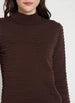 Valery Smocked Mockneck Sweater