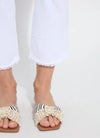 Lysse Dara Seamed Hem Crop White Denim