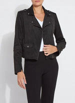 Lysse Amelia Moto Vegan Suede Jacket