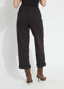 Lysse Black Penelope Curved Cuffed Jeans