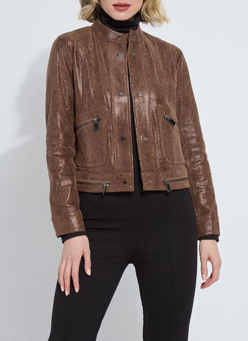 Lysse Porter Foil Vegan Suede Moto